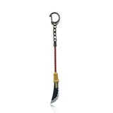 One Piece Edward Newgate Sword Keychain - Red Key Holder Pendant