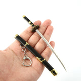 One Piece Zoro Sword Keychain Cosplay Pendant Men Jewelry