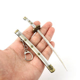 One Piece Zoro Sword Keychain Cosplay Pendant Men Jewelry