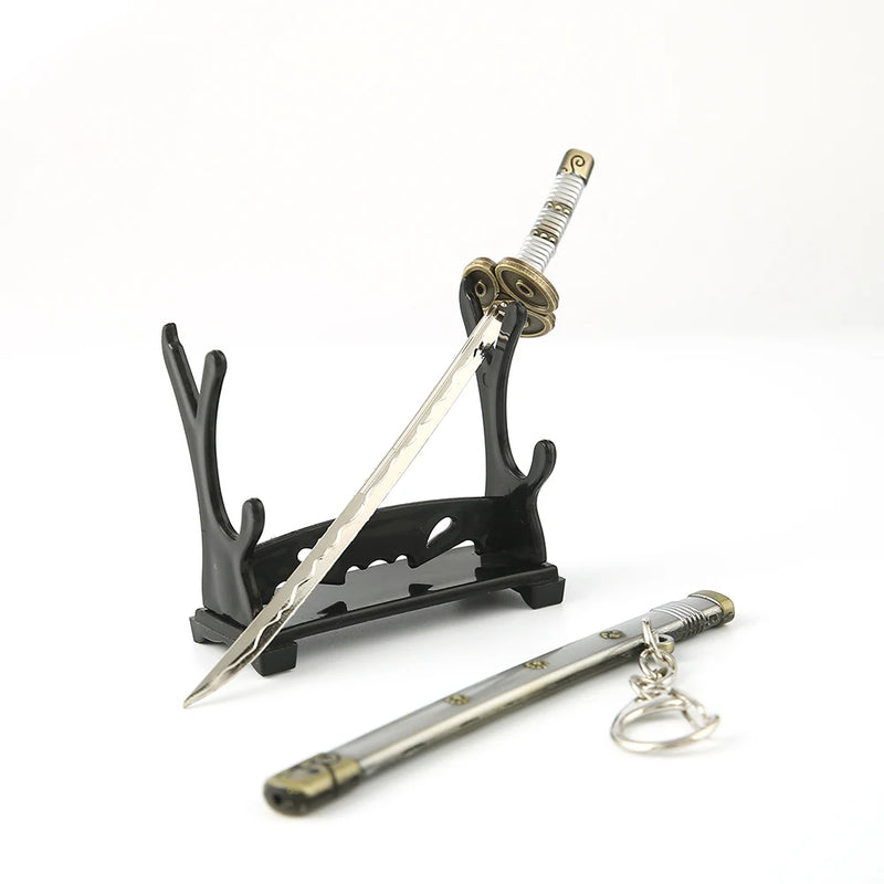 One Piece Zoro Sword Keychain Cosplay Pendant Men Jewelry
