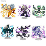 One Punch Man Saitama Keychain Acrylic Stand Cute Anime School Bag Pendant