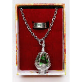 Madoka Magica Soul Gem Necklace & Rings Set
