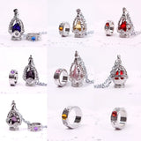 Madoka Magica Soul Gem Necklace & Rings Set