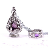 Madoka Magica Soul Gem Necklace & Rings Set