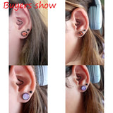 Anime Sharingan Earrings For Men Akatsuki Fake Plug Piercing Jewelry