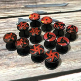 Anime Sharingan Earrings For Men Akatsuki Fake Plug Piercing Jewelry
