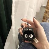 Spirited Away Keychain Briquettes Plush Totoro Pendant Bag Girl Jewelry Gift