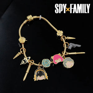 Anime Spy X Family Charm Bracelet Women Loid Anya Yorger Cosplay Bangles