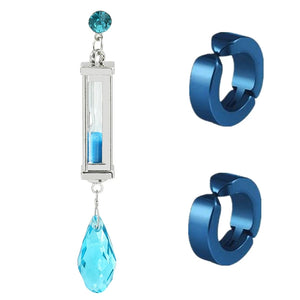 Vanitas Anime Cosplay Crystal Earrings Ear Clip Stud Jewelry Pendants