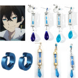 Vanitas Anime Cosplay Crystal Earrings Ear Clip Stud Jewelry Pendants