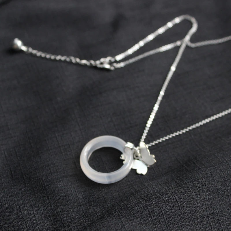 Xie Lian Cosplay Hua Cheng Chains Necklace Butterfly Ring Necklace