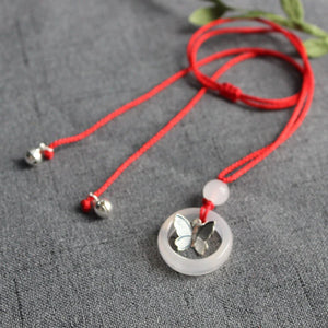 Xie Lian Cosplay Hua Cheng Chains Necklace Butterfly Ring Necklace