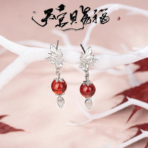 Anime TGCF Earrings Xie Lian Cosplay Ear Clip Studs Jewelry Pendant