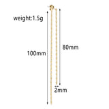 Tokyo Revengers Hanma Shuji Earrings Long Tassel Pendant Ear Stud