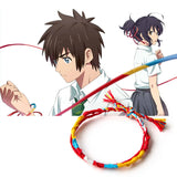 Anime Your Name Bracelets Women Men Cosplay Accessories