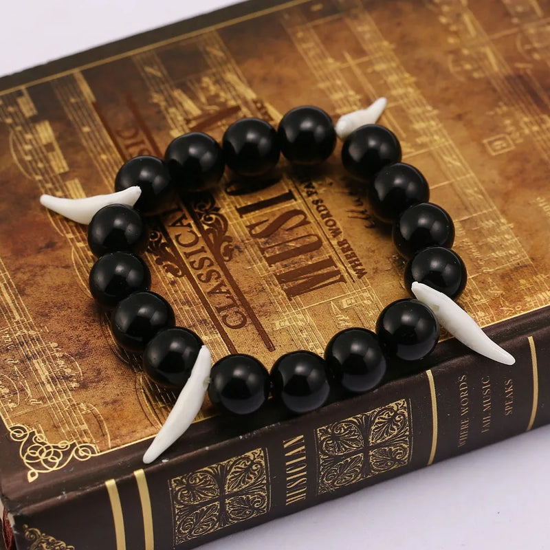 Inuyasha Wolf Tooth Bracelet Kikyou Four Souls Jewelry Charm Cosplay