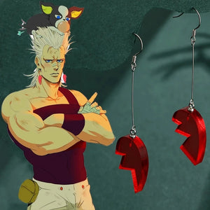 Jojo Rohan Kishibe Pen Nib Earring 925 Sterling Silver Cosplay Jewelry