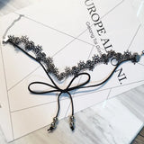 Anise Arrival Velvet Choker Necklaces Alloy Tassels Long Necklace