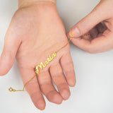 Custom Name Anklet, Stainless Personalized Bracelet