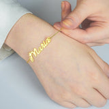 Custom Name Anklet, Stainless Personalized Bracelet