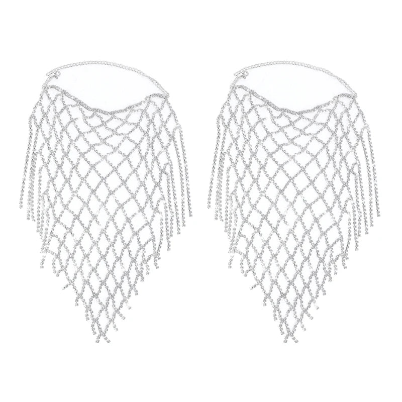 Crystal Tassel Anklets, Elegant Crystal Ankle Bracelets