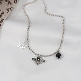 925 Sterling Thai Silver Bee Anklet Foot Chain Jewelry for Women Girls
