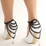 Anklet Coating Rows Chains Women Girls Jewelry HA23227