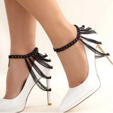 Anklet Coating Rows Chains Women Girls Jewelry HA23227