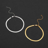 Stainless Steel Anklet with Extender Chain - Women's Jewelry