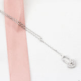 925 Silver Anklet Bracelet with Small Zircon Decoration for Women