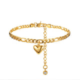 Stainless Steel Cuban Link Anklet Women's Leg Chain Foot Jewelry