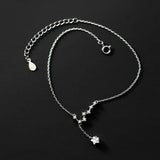 Silver 925 Anklet for Women Big Dipper O Chain Foot Bracelet