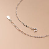 Silver 925 Anklets for Women - Geometric Round Beads, Adjustable Foot Bracelet