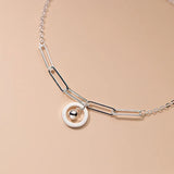 Silver 925 Anklets for Women - Geometric Round Beads, Adjustable Foot Bracelet