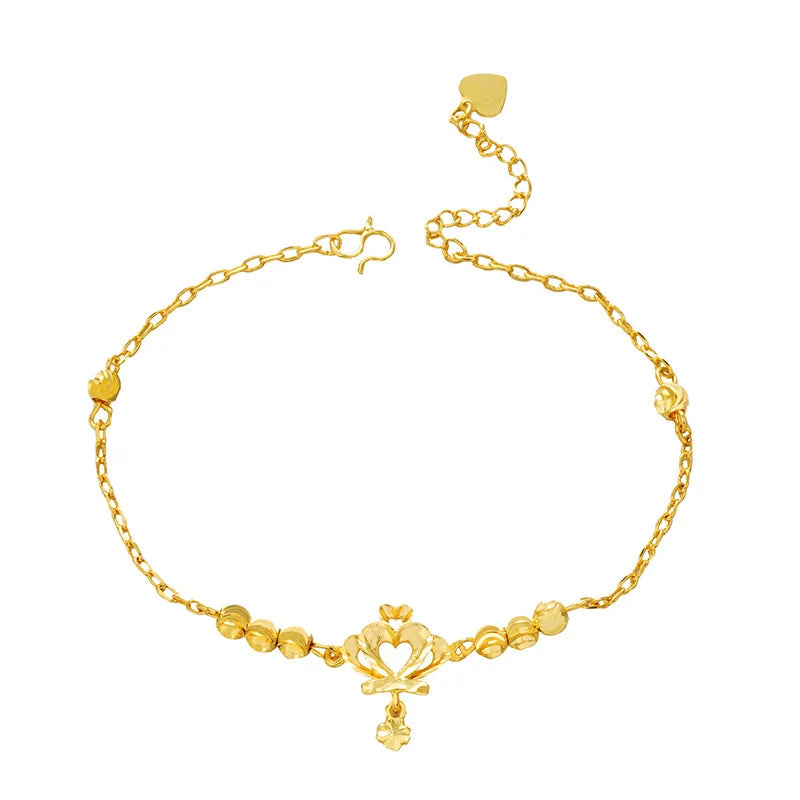 Anklets for Women 24K Bracelet Ankle on The Leg Egirl Foot Jewelry