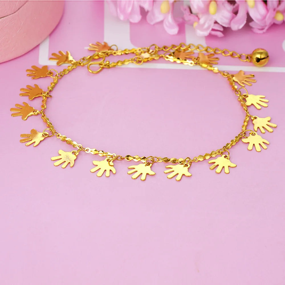 Anklets for Women 24K Bracelet Ankle on The Leg Egirl Foot Jewelry