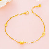 Anklets for Women 24K Bracelet Ankle on The Leg Egirl Foot Jewelry