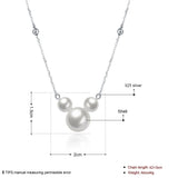 925 Sterling Silver Shell Long Chain Pearl Necklace