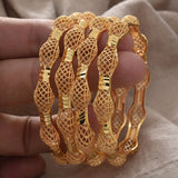 Annayoyo Africa Flowers Bangles Wedding Girls Women Flower Bracelet Copper