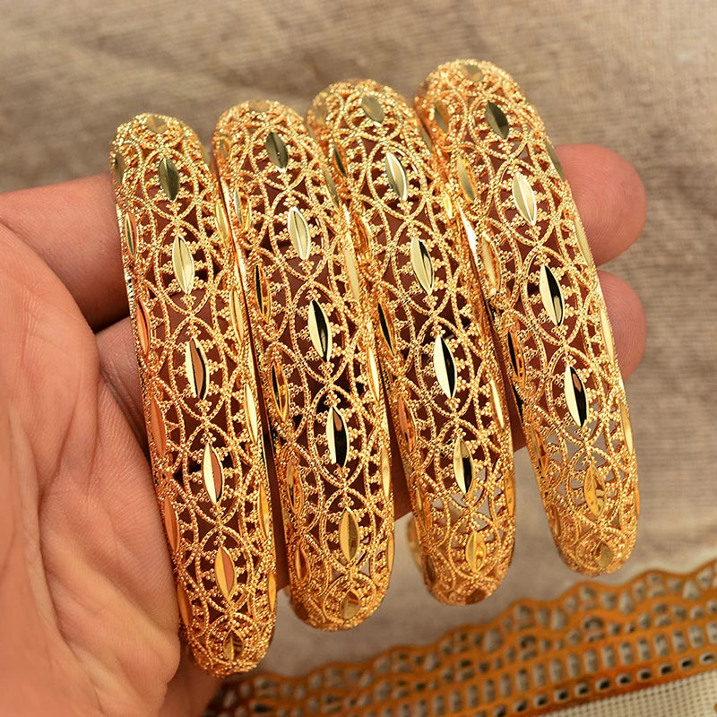 Annayoyo Dubai Party Wedding Bangle & bracelets Women Decoration Bangle