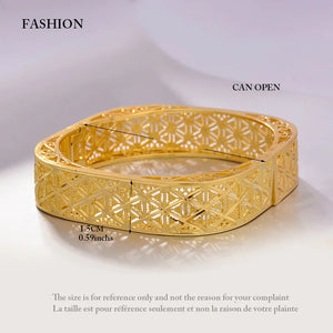 Annayoyo Ethiopian 4Pcs/lot Africa Bangles for Women Dubai Bride Bracelet