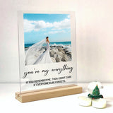 1st Anniversary Gift, Couples Photo Print, Acrylic Desk Decor