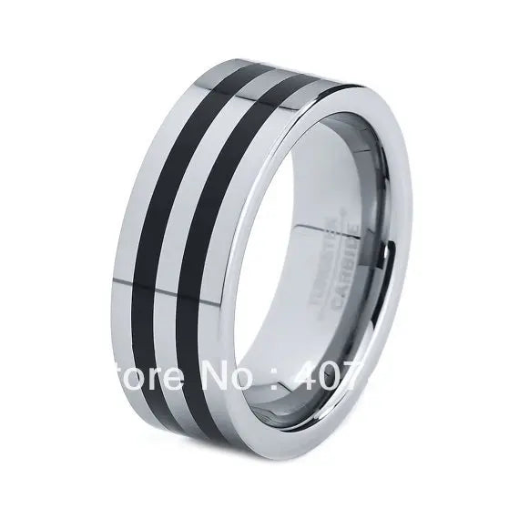 Tungsten Carbide Wedding Ring with Resin Band