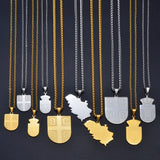 Serbia Map Flag Pendant Necklace Serbian Jewelry #322701