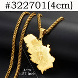 Serbia Map Flag Pendant Necklace Serbian Jewelry #322701