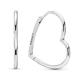 Annmors 925 Silver Rose Hoop Earrings For Women