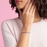 Sterling Silver 925 Rose Beads Bracelet DIY Foundation Bead Bracelet