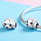 925 Silver Poodle Dog Charm for Bracelets & Necklaces