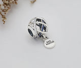 Sterling Silver Star Ball Pendant Charm for Bracelet Making