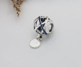 Sterling Silver Star Ball Pendant Charm for Bracelet Making